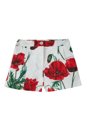 Happy Garden Poppy Shorts